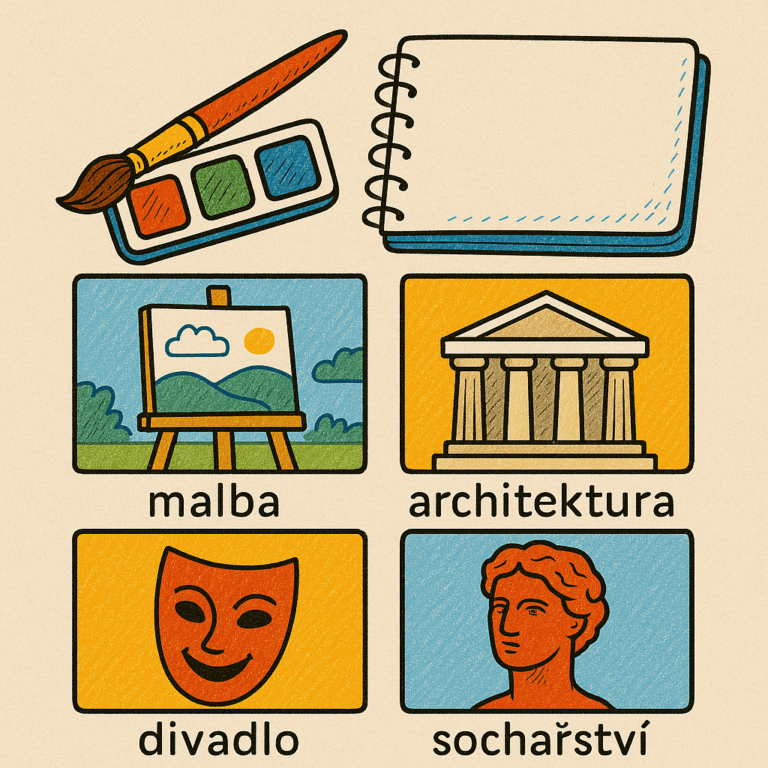 Umělecké disciplíny ve čtyřech čtvercích